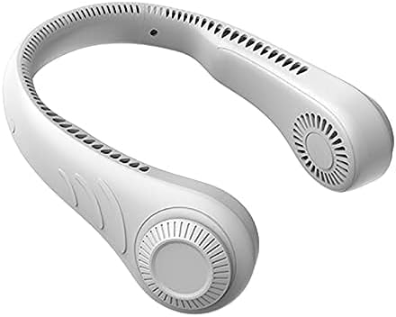 UXZDX Securtable Sollending Holding Neck Fan, 360 graus Fan de banda de pescoço preguiçosa 78 Substrinhas de ar usb 4000mAh Fan de pescoço recarregável