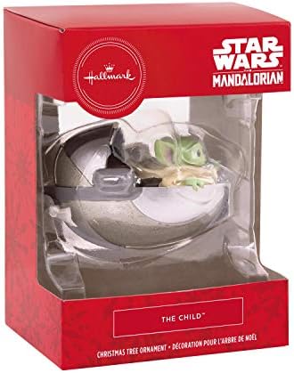 Ornamento de Natal da Hallmark, Star Wars: The Mandalorian the Child in Bounding Pram