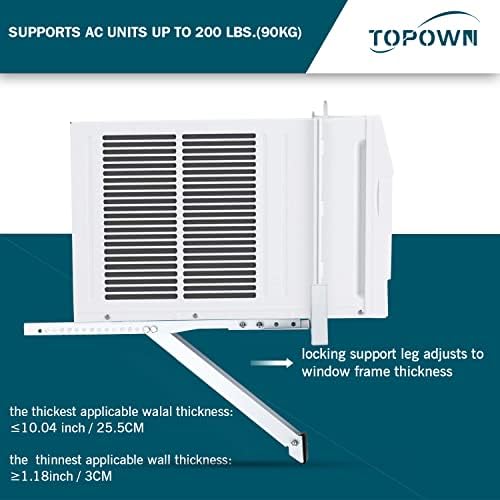Suporte de ar-condicionado de janela topown-A perfuração não é necessária fácil de instalar o suporte universal de suporte de montagem