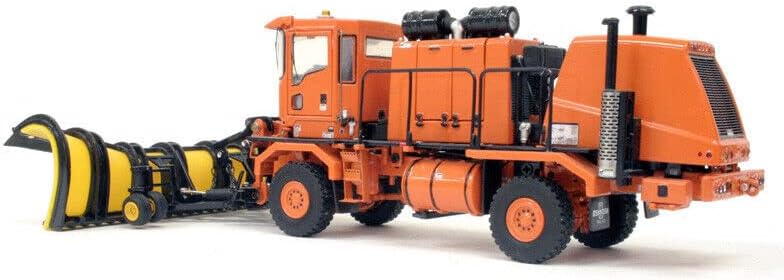 TWH para oshkosh H-Series Truck com soprador de neve e arado de neve-Orange Limited Edition 1/50 Diecast Truck Modelo pré-construído