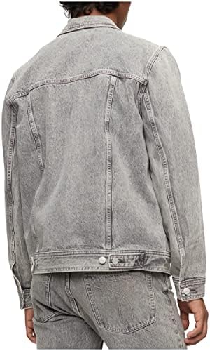 Calvin Klein Men's Palmer Grey Utility Trucker Jacket