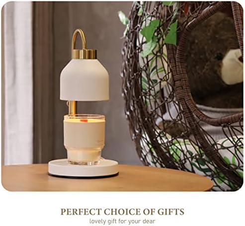 Aikut Candle mais quente lâmpada, com 2 lâmpadas, timer e dimmer, compatível com grandes potes de vela ianques, 3 velas