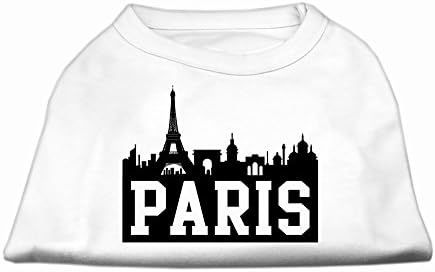 Mirage Pet Paris Skyline Self Print camisa branca xxxl - 20 l