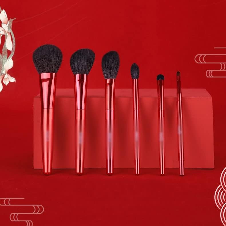 N/A Brush cosmético Conjunto de 6 escovas de escova de sombra para os olhos Ferramentas de maquiagem de embalagem