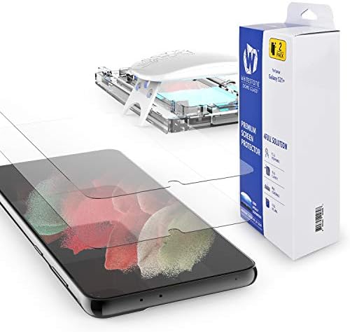 [Dome Glass] Samsung Galaxy S21 Plus Screen Protector, HD Full Clear 3D Vidro temperado com borda curva [melhor solução para impressão digital ultrassônica] Usando a bandeja de instalação por Whitestone - dois pacote
