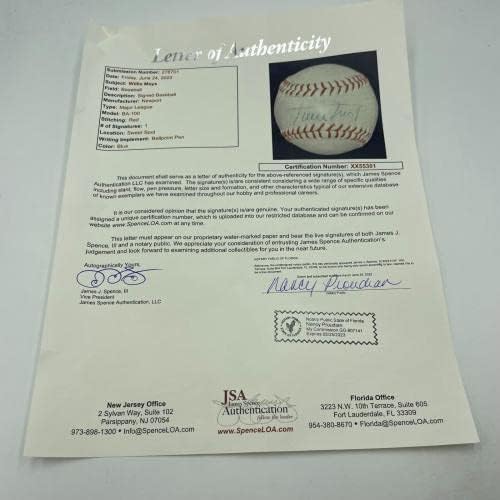 Willie Mays assinou a Major League Baseball JSA Coa da Vintage 1970 - Bolalls autografados