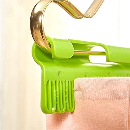Anyufei Closet Hanger prenda 4 PCS cabide meias de pente de plástico clipe Rack de armazenamento de toalha à prova de vento Anti Skid Housed Housed Laundry pendurado