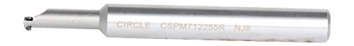 Widia círculo cspm712255r CSPM Pequeno orifício de orifício para perfil, ângulo de -5 °, aço, barra de criação de perfil, haste de 12 mm de haste, direita, 101,6 mm de comprimento