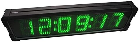 Huanyu 5 Relógio de tempo de corrida LED 6 dígitos Relógio de contagem regressiva Timer de corrida à prova d'água para eventos esportivos de maratona com suporte de tripé e controlador remoto