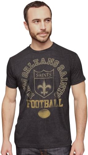 NFL New Orleans Saints Trintage TriBlend Sleeve Sleeve Crew Neck Tee Men