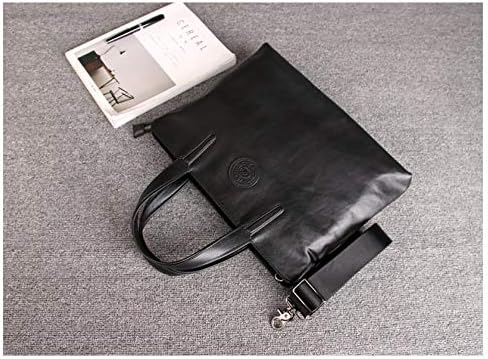 Bolsa de couro de couro masculino Bolsa de couro para computador de couro adequada para laptop de 15 polegadas