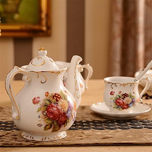Zlxdp phnom cenh rose flor flor eu europeia xícara de café conjunto de cerâmica britânica xícara de chá preto xícara de chá de chá
