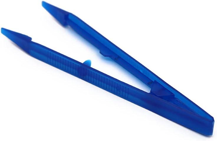 100pcs/saco de pinças descartáveis ​​dentárias Plástico Tweezer cirúrgico Plástico Ferramenta de clareamento de dentes de dentes para