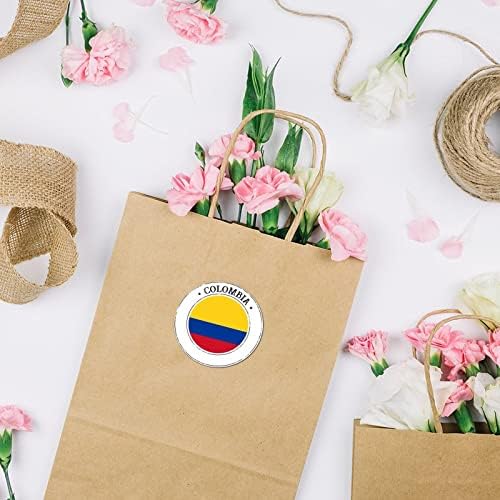 20 PCs Colômbia Sinalizadores de bandeira para crianças Colômbia adesivos patrióticos
