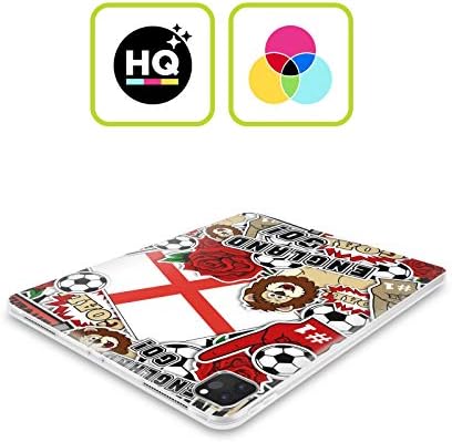 Caixa principal projeta ícones de gel de futebol da Inglaterra Compatível com Apple iPad Air 2020/2022