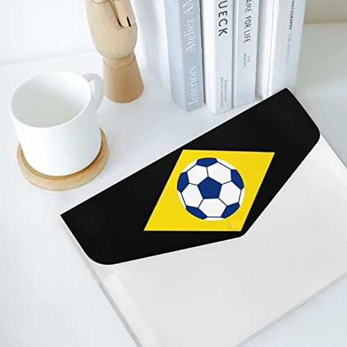 Bandeira brasileira de futebol de futebol de futebol de expansão Pasta de acordeão 6 bolsos Organizador de papel organizador
