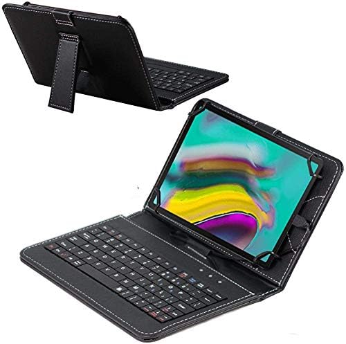 Caixa de teclado preto da Navitech compatível com Vankyo Matrixpad S30 10 Tablet Android