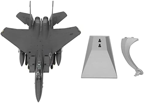 Modelo de avião da liga de liga rtlr, modelo de aeronave de caça resistente estável Detalhes requintados 2 colchetes para coleção para prateleiras