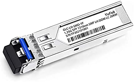 Compatível Cisco GLC-LH-SMD Gigabit SFP-LH SMF 1.25G Transceptor óptico 1000Base 1310nm 20km LC （2PACK）