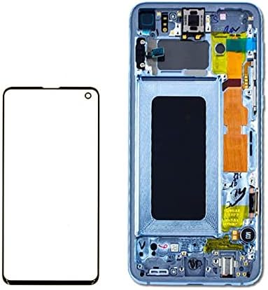 [Preto com quadro] LCD AMOLED PARA SAMSUNG Galaxy S10 G970 Tela Digitalizer LCD Visor Touch Montagem Substituição G970F/DS