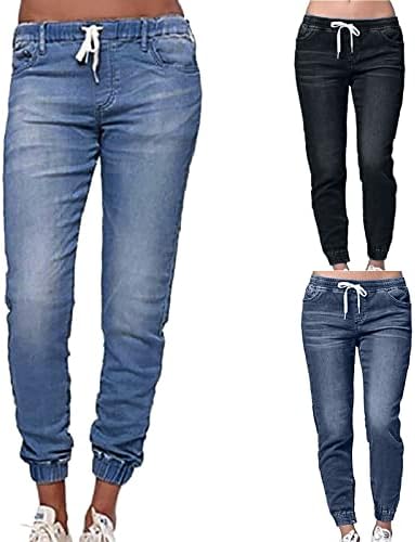 Jeans de cintura alta quentes para mulheres jeans rasgados de cintura Y2K Jeans largos de perna larga calça jeans da moda vintage