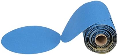 3m Stikit Blue Abrasive Disc Roll, 36202, sem orifício, 6 polegadas, mais de 80 grau, pacote de 50, discos de lixamento automotivo