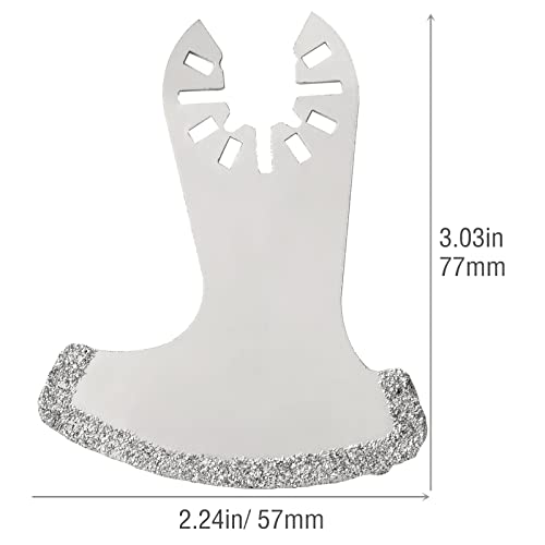 Ettonsun 5 pcs diamante lâminas de ferramentas de oscilação, segmento swing multitool de corte de argamassa lâminas para remoção