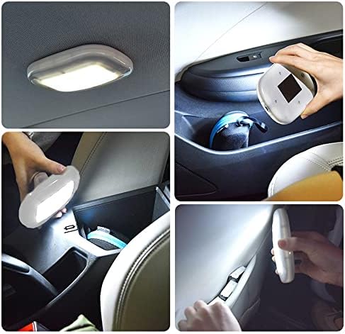 Luzes LEDs do carro, alimentado por bateria interior, carregamento USB em 10 Luz de cúpula sem fio interna, luz