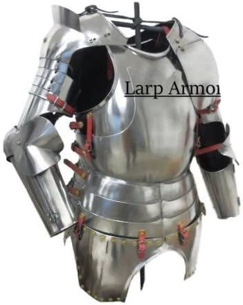 Grande coleção de presentes Terno gótico de armadura- Meio traje Back placa e guarda de braço