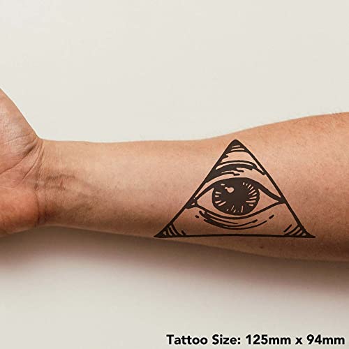 4 X 'olho de providência' tatuagens temporárias