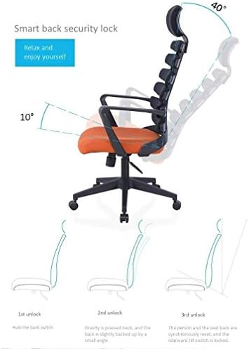 Cadeira de mesa de escritório reclinável de nogueira