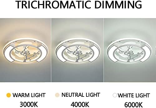 Yvamnad acrílico teto abajur ventilador de ventilador quarto sala de estar de luxo fã de luxo lustre interno lustre