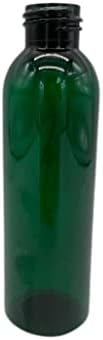 Garrafas de plástico Cosmo Green Cosmo de 4 oz -12 Pacote de garrafa vazia Recarregável - BPA Free - Óleos essenciais - Aromaterapia | Black/Natural Twist Top Cap - Feito nos EUA - por fazendas naturais
