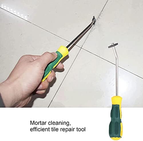 Ferramenta de remoção de rejunte de argamassa de argamassa, ferramenta de remoção de calafetagem de abridor de ladrilhos Use facilmente ferramenta de reparo de ladrilhos anti -ator para