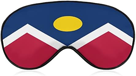 Bandeira de Denver Sleep Eye Mask Capas macias Capas de olhos bloqueando as luzes vendidas com alça ajustável para tirar uma soneca