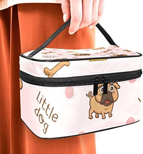 Bolsa de maquiagem para viagens para cães para mulheres para feminino, organizador de higieness Bag de saco de armazenamento