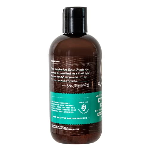 Dr. Squatch Cypress Coast Shampoo para homens - Mantenha o cabelo com aparência cheia, saudável, hidratada - de origem natural e hidratante shampoo masculino