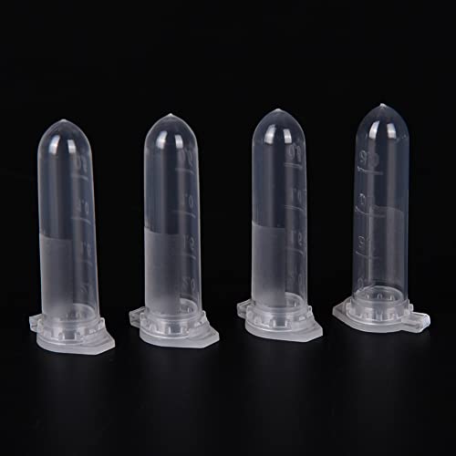 100pcs 2ml Micro centrífugo tubo frasco transparente frascos de plástico de contêiner tampa
