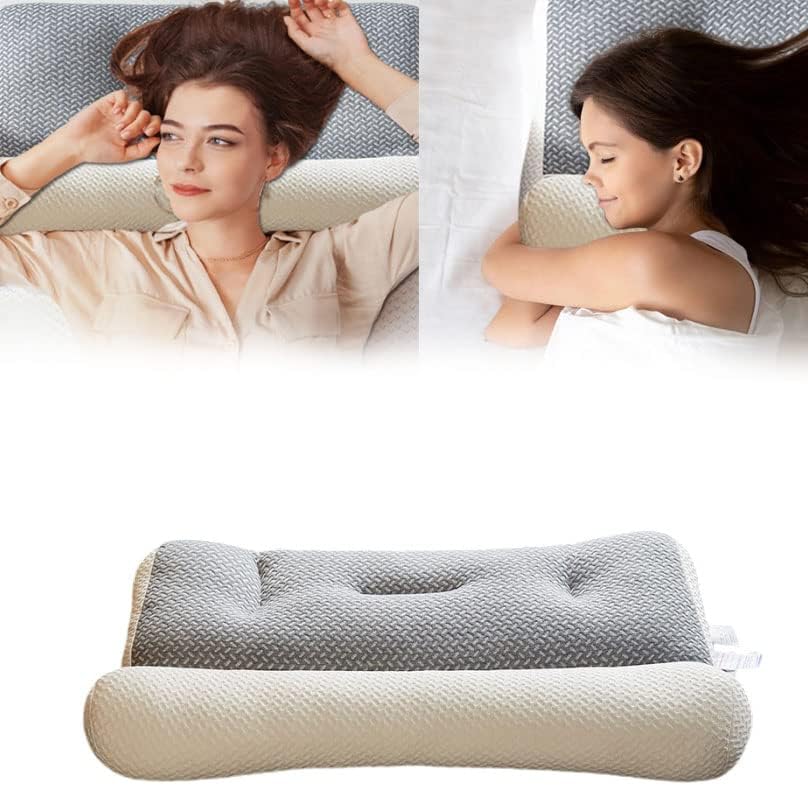 Dashenran Homezo travesseiro ergonômico, 2023 Novo travesseiro super ergonômico, travesseiro de malha para pescoço e ombro