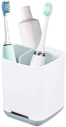 Porta-escova de dentes elétricos para banheiro, 3 slot detentor de pincel de dente para fácil limpeza, caddy de porta-dentes
