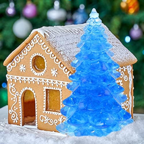 Homoyoyo Party Figuras Tree Mantel Ornamento Tabela Glitter Glitter Blue Winter Holida