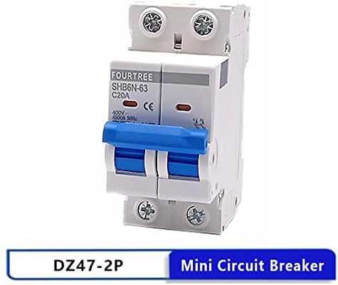 Lyvi 2p 230v ~ ctype mini circuito disjuntor miniaturidade interruptor de ar mcb montagem de 36 mm