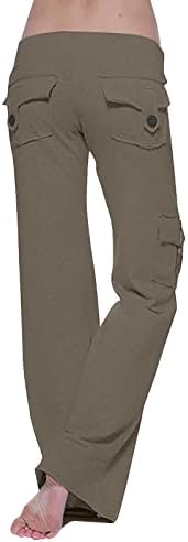 Calça de carga lbjtakdp feminina moda 2022 calças de rua leves casuais com bolsos