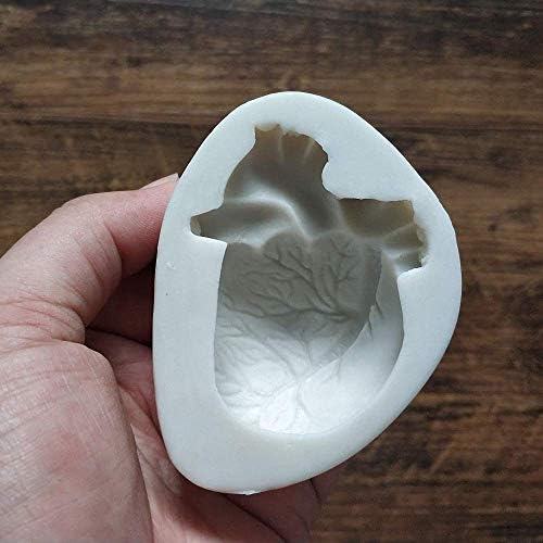 Halloween 3D Coração humano Organ Silicone Chocolate Jello Shot Bolo de molde Decorating Tool Soop Candle Resin Mold