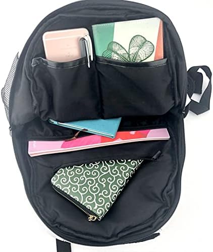 Yimuynr Anime Cosplay Unissex Daypack em todo o bookbag impresso Backpack Backpack Back Rucksack, estilo branco