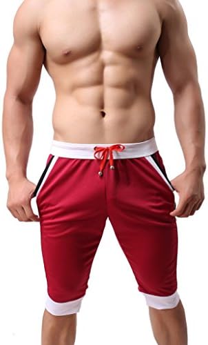 Calças de esportes de moda masculina do Onefit de verão calças de seção finas capri