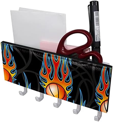 Laiyuhua adesivo colorido ganchos com 5 ganchos e 1002 compartimento para armazenamento, perfeito para sua entrada, cozinha, bedroomburning