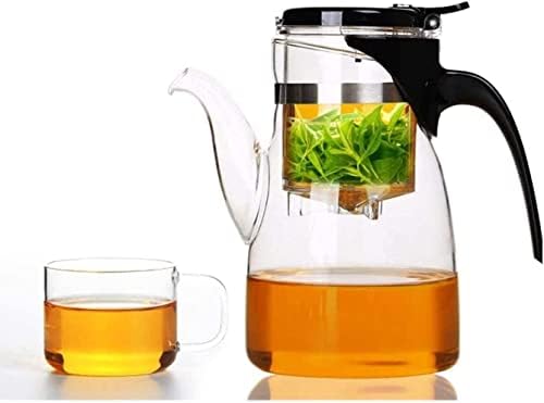 Kettle Tule de chá de chá de chá de chá elegante de grande capacidade filtro de chá de chá de chá de chá de chá de chá de copo de copo de copo de copo de copo de vidro