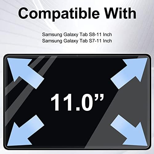 Xinwotuo [2pcs Samsung Galaxy Tab S8/ Galaxy Tab S7 Protetor de tela de 11 polegadas, luz anti-azul e protetor de tela