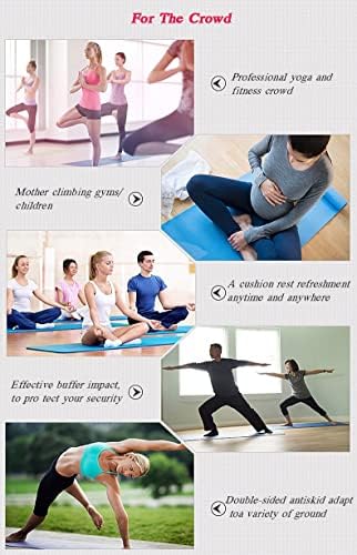 Dhtdvd yoga mat 1mm de impressão -times de camurça de superfície de borracha de borracha de borracha de borracha para fitness pilates pilates